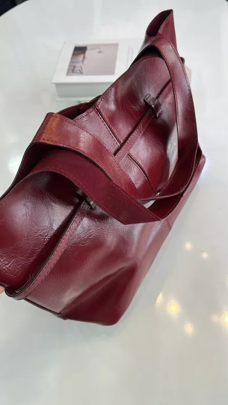 Bordo Makyaj Çantalı Model 