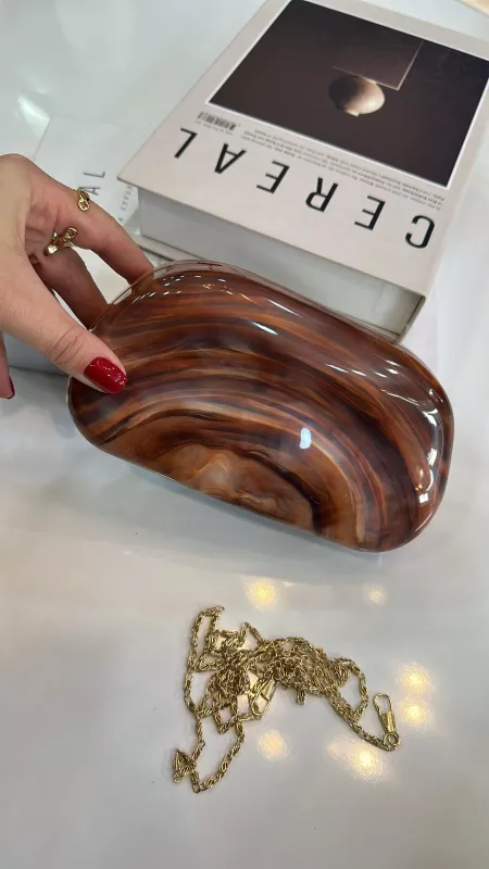 Gold Detaylı Marka Çanta