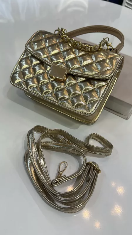 Gold Kulplu Çanta