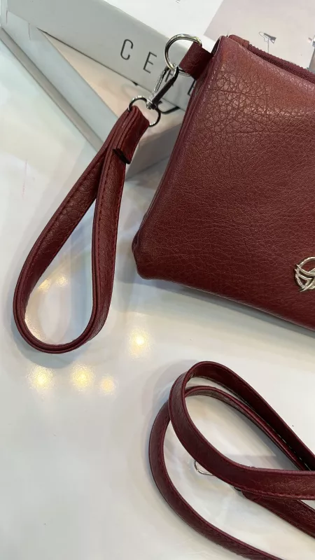 Bordo Cüzdan Çanta