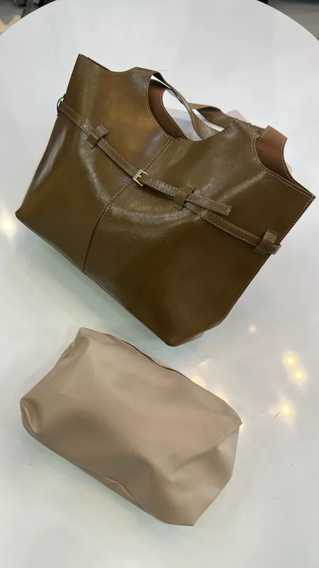 Yeşil Makyaj Çantalı Model 