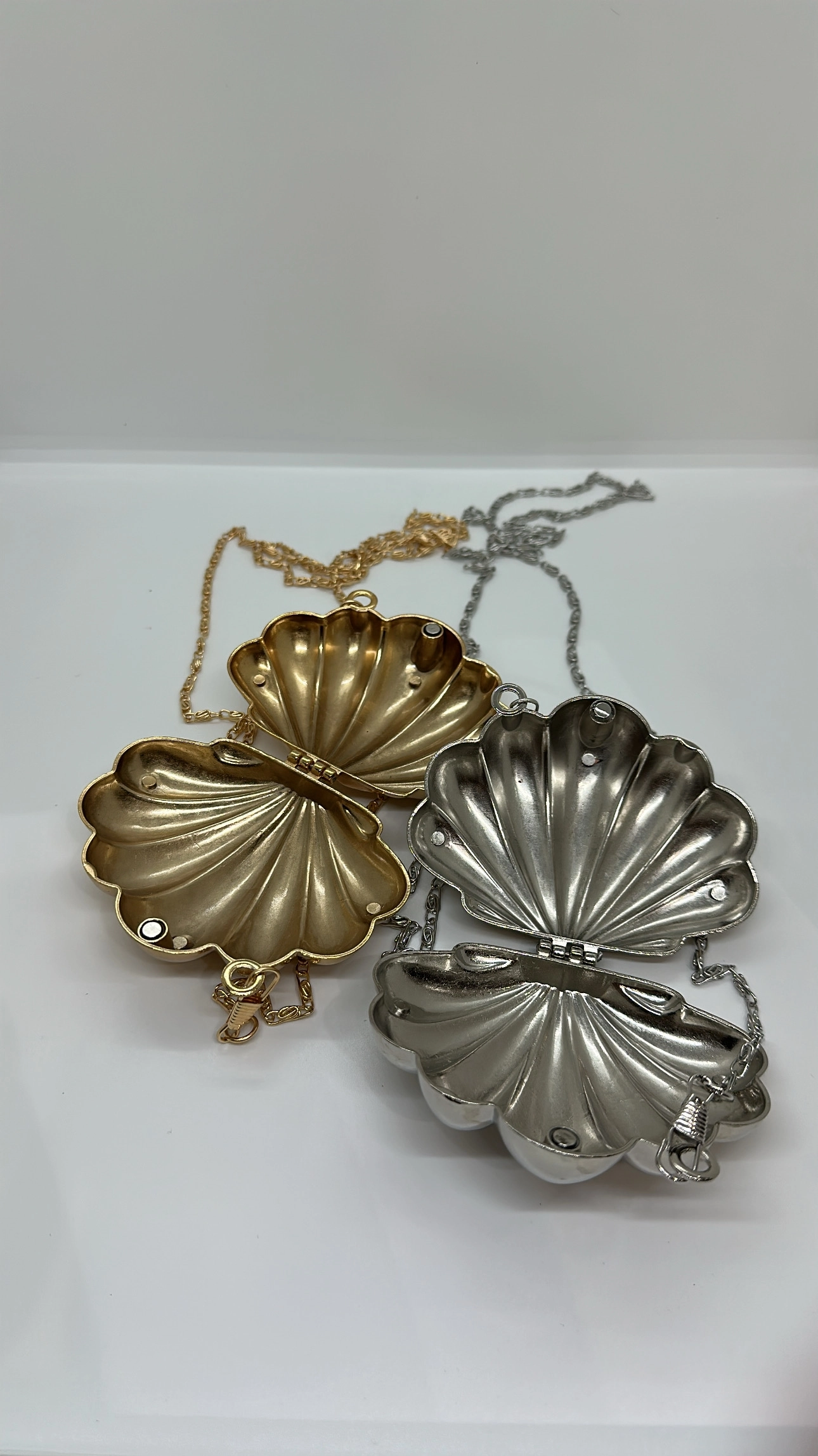 Gümüş Mini Metal Çanta