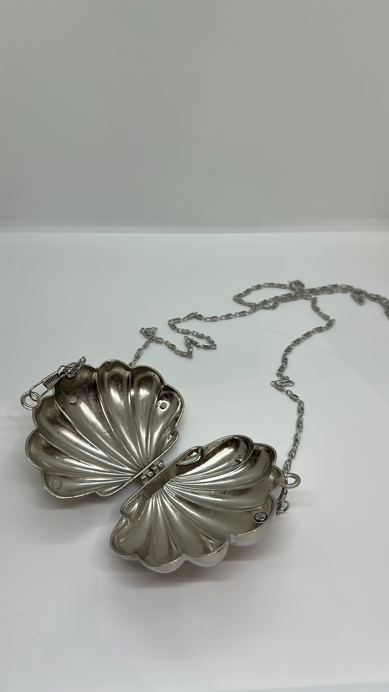 Gümüş Mini Metal Çanta