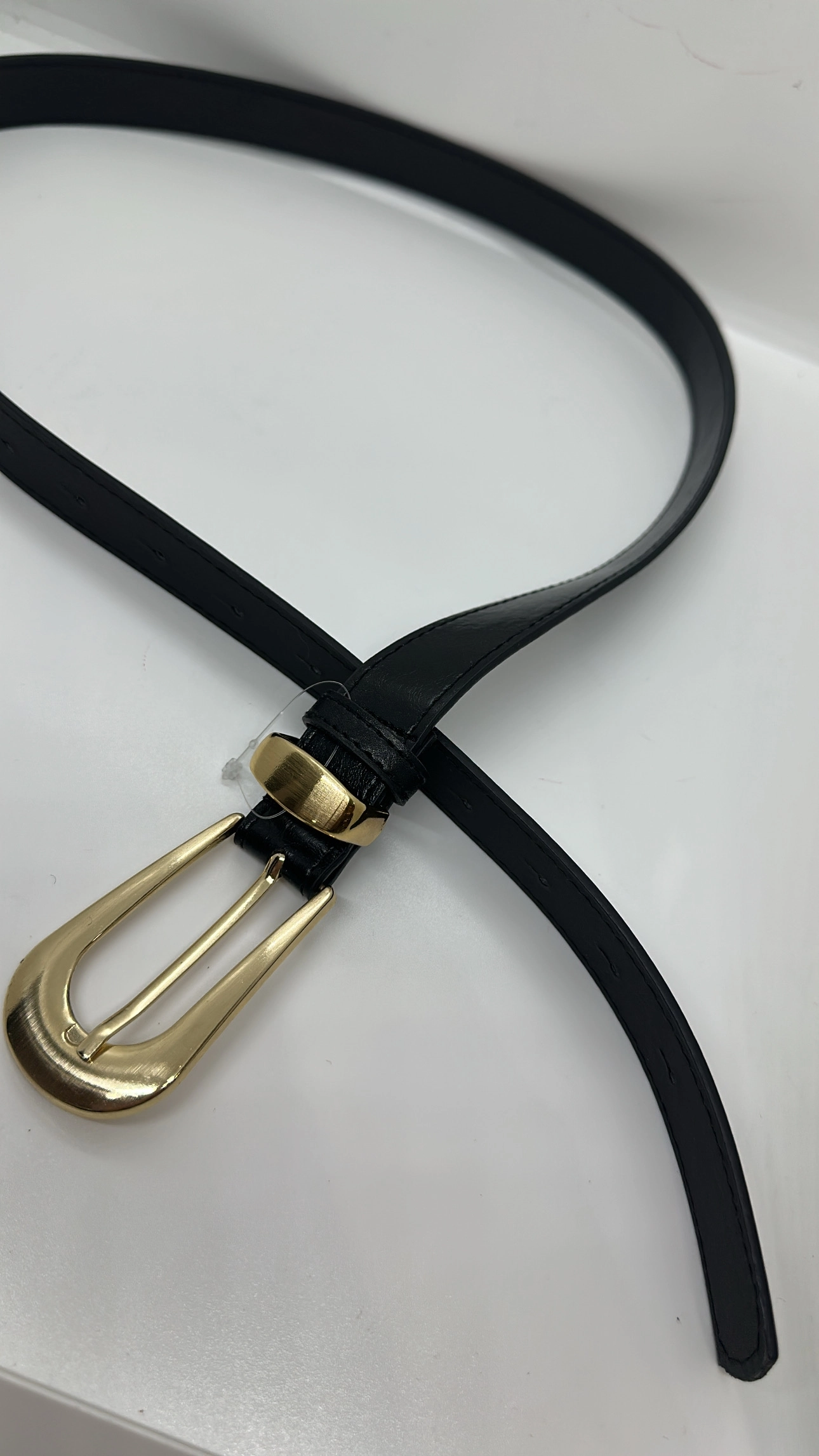 Siyah Gold Detaylı Kemer 