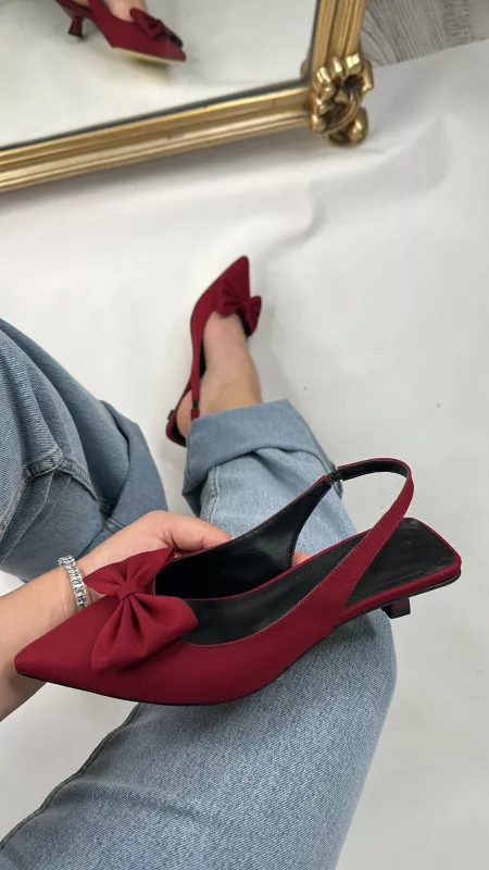Bordo Fiyonklu 3 cm