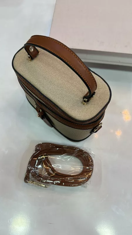 Krem-Taba Kutu Model Çanta