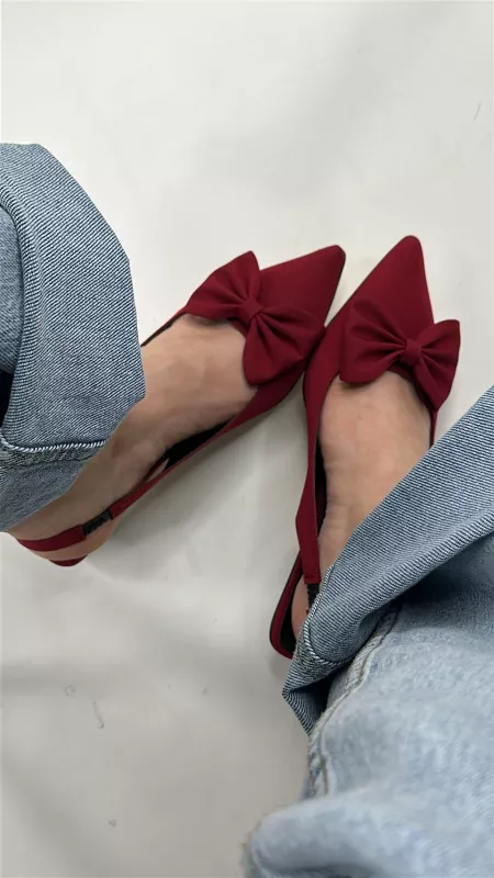 Bordo Fiyonklu 3 cm