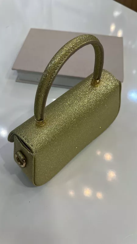 Gold Simli Çanta