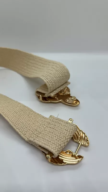 Hasır Gold Detaylı Kemer