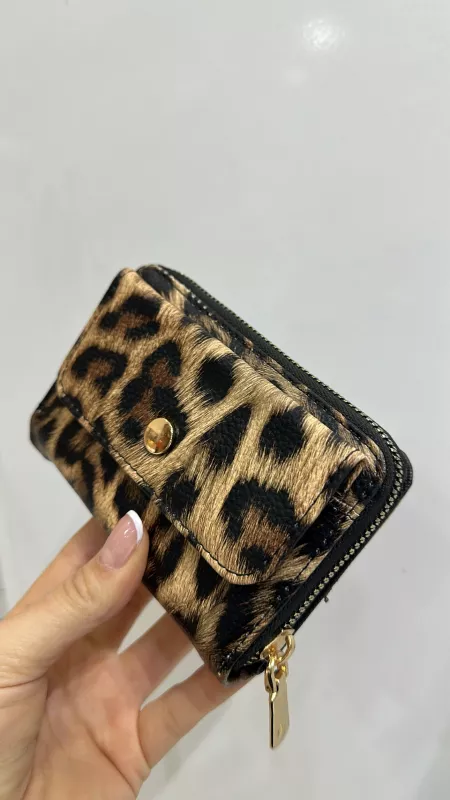 Leoparlı Küçük Cüzdan 