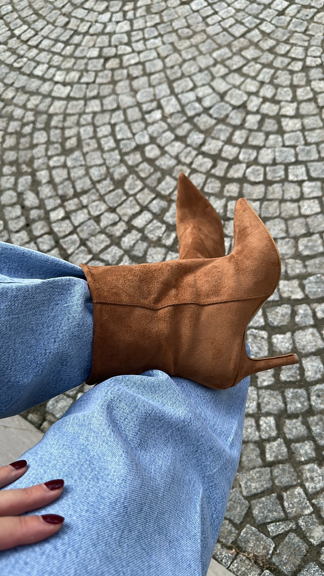 Taba Süet Bootie