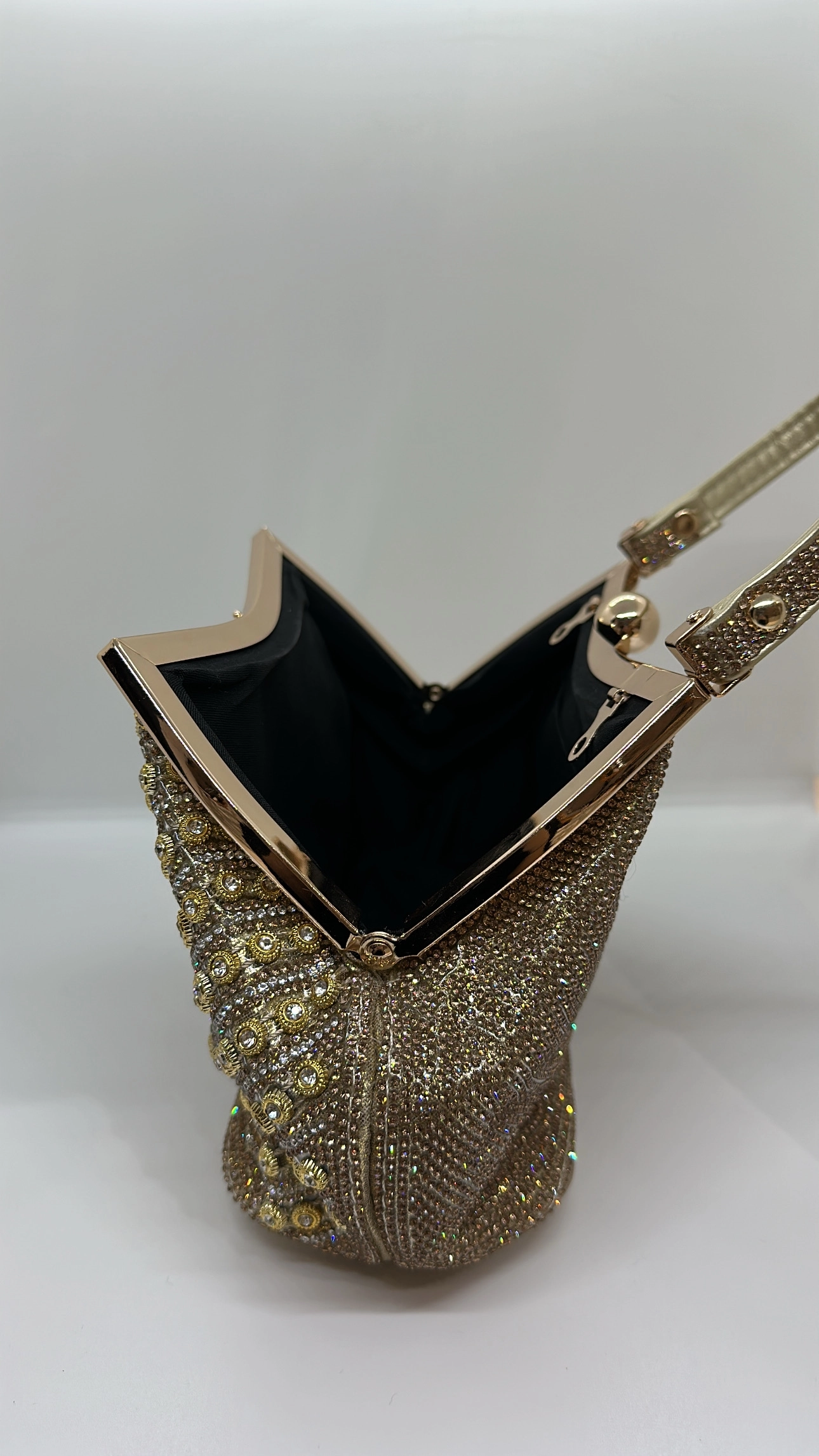 Gold Taşlı Çanta