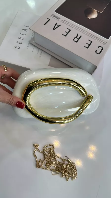 Gold Detaylı Marka Çanta