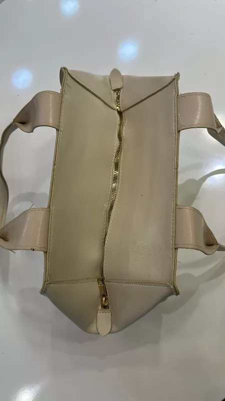 Krem Orta Boy Çanta