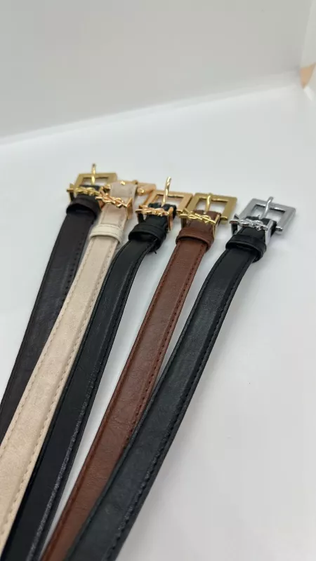 Siyah Gümüş Marka Kemer