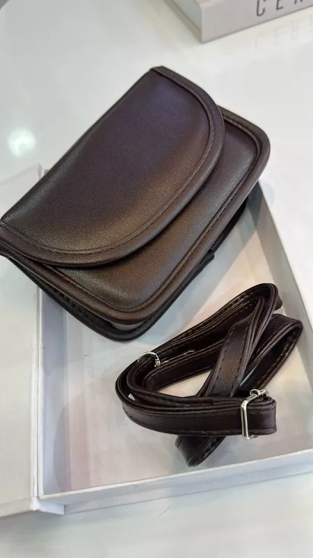 Acı Kahve Kare Mini Çanta