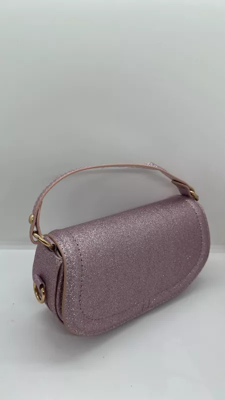 Pembe Simli Çanta