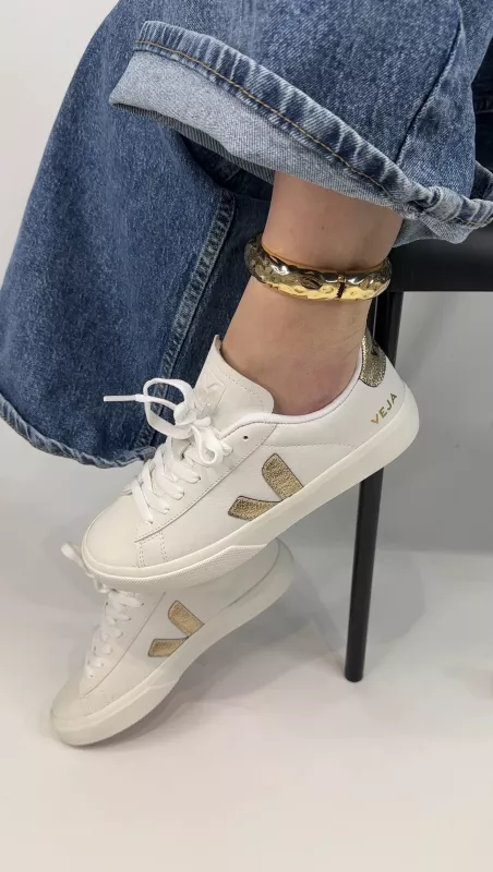 Beyaz Gold Spor Ayakkabı