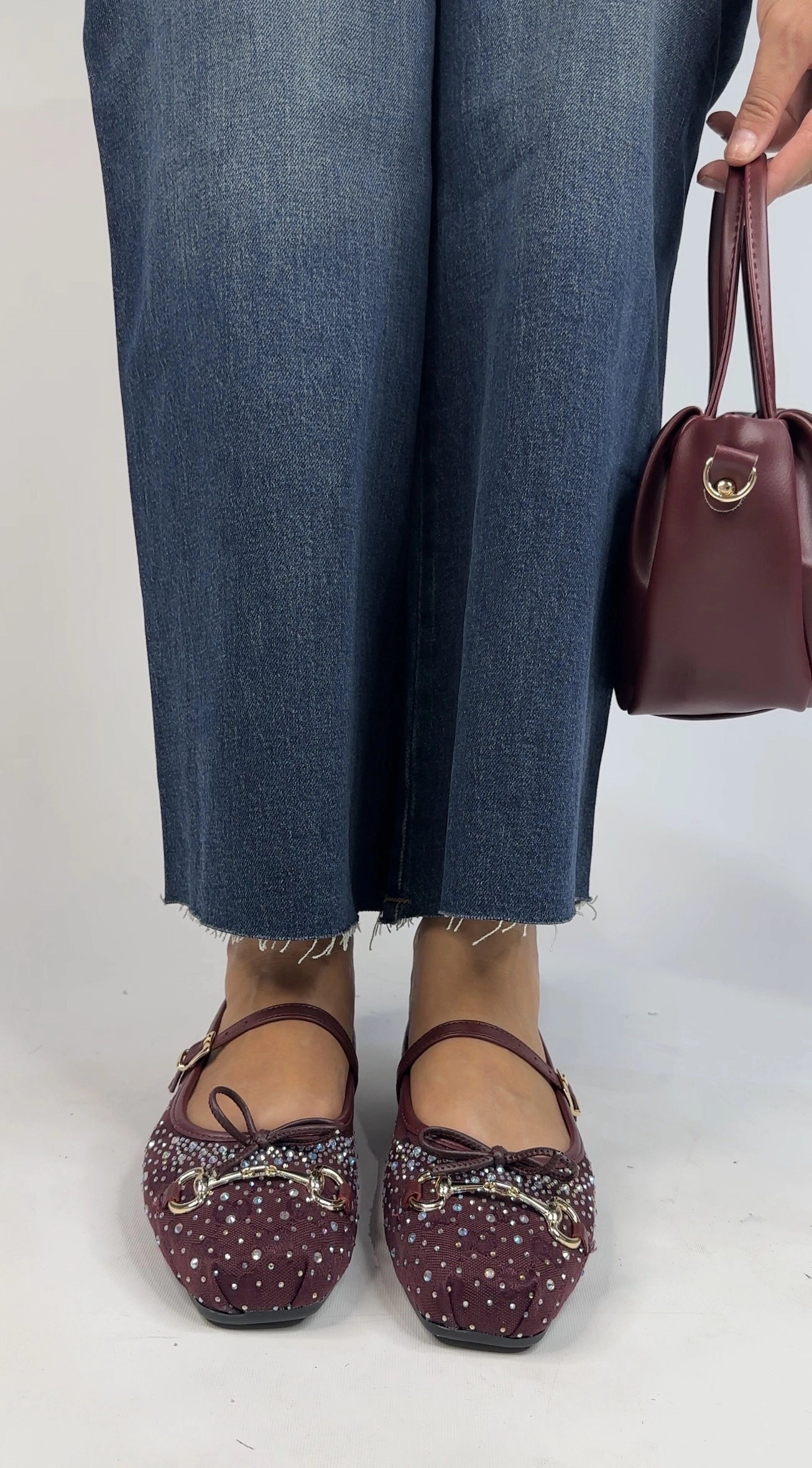 Bordo Tokalı Babet 