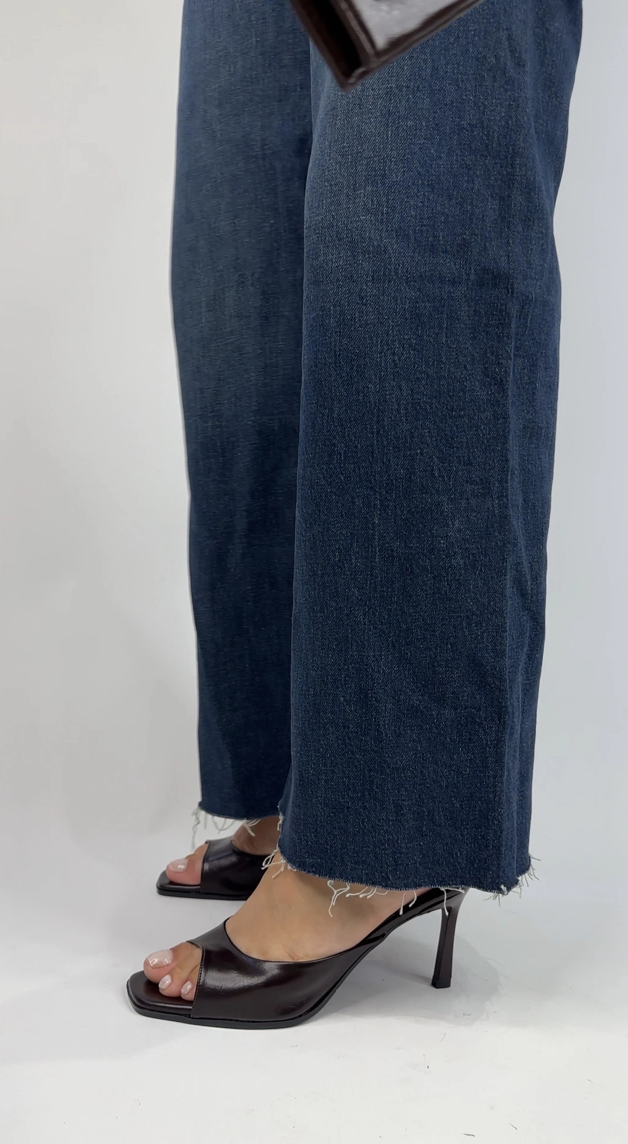 Acı Kahve Küt Topuklu Terlik