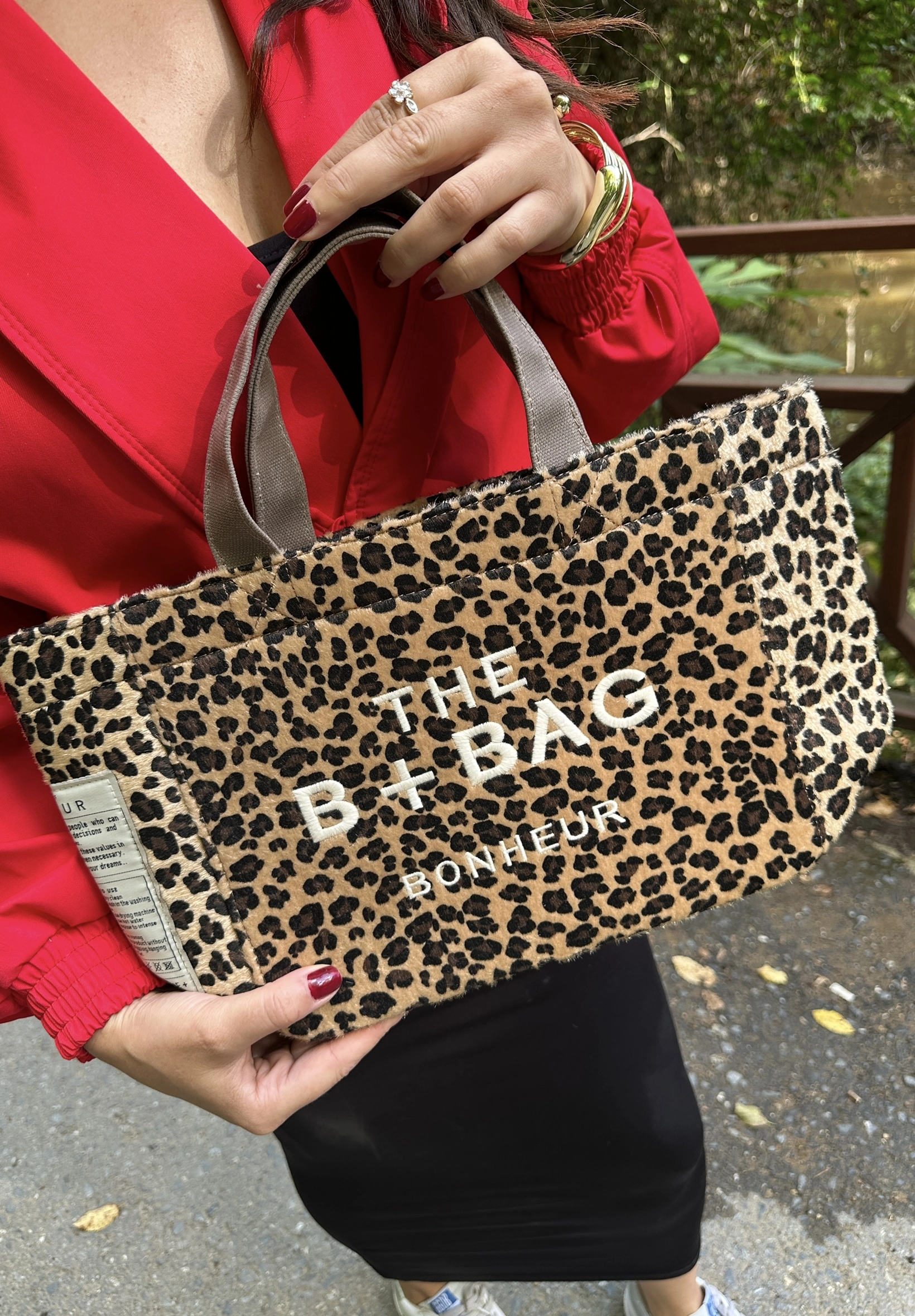 Leopar Desen Orta Boy Çanta