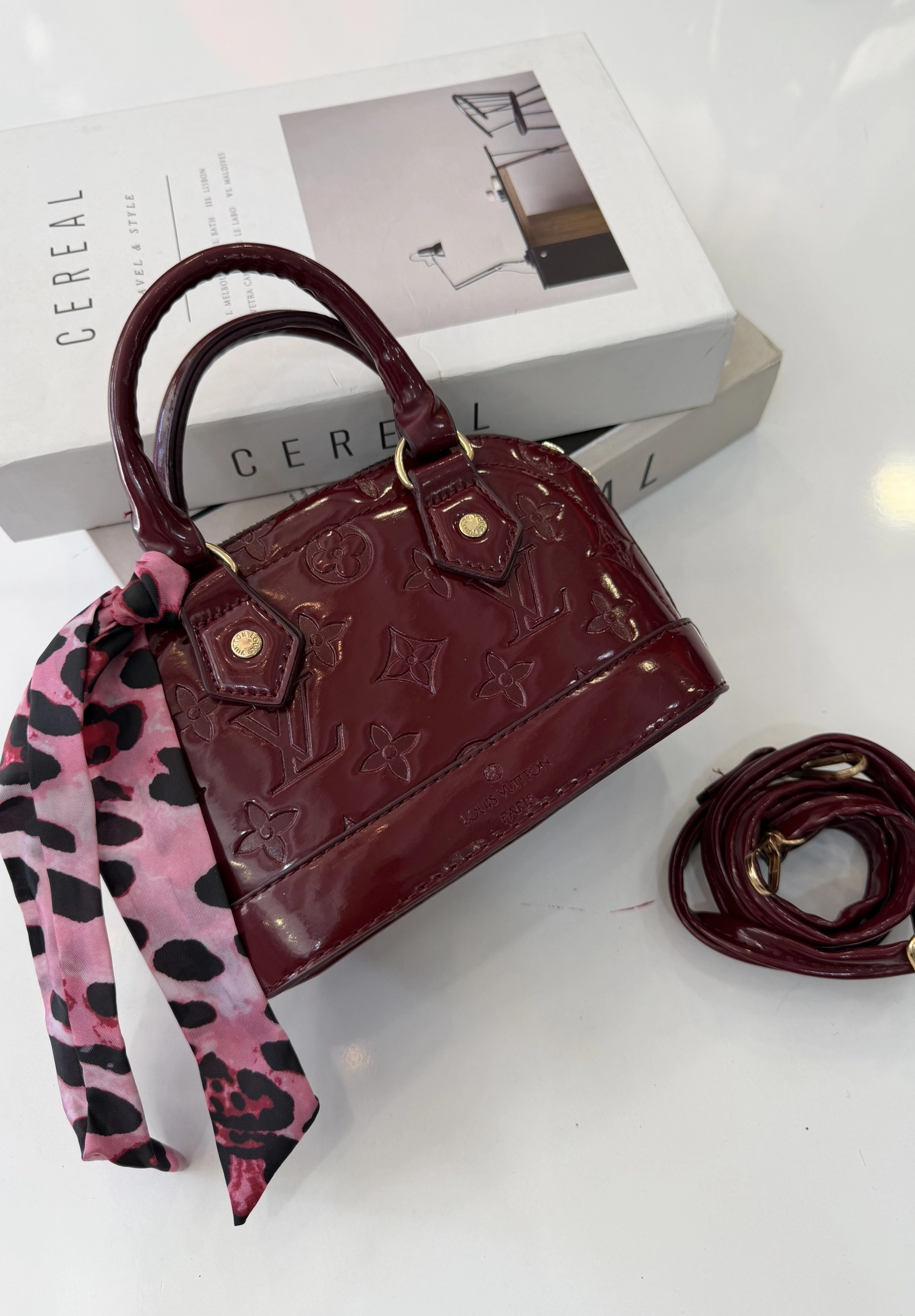Bordo Rugan Mini Çanta
