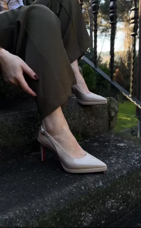 Nude Rugan Platform  Topuklu