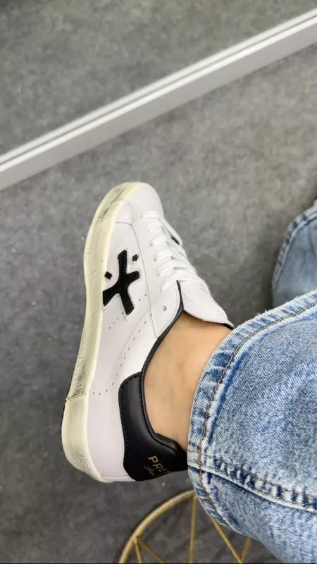 Beyaz Siyah Premiata Spor 