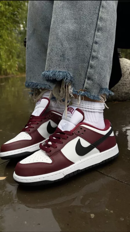 Bordo Dunk Spor Ayakkabı
