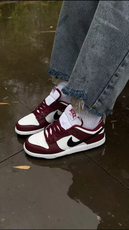 Bordo Dunk Spor Ayakkabı