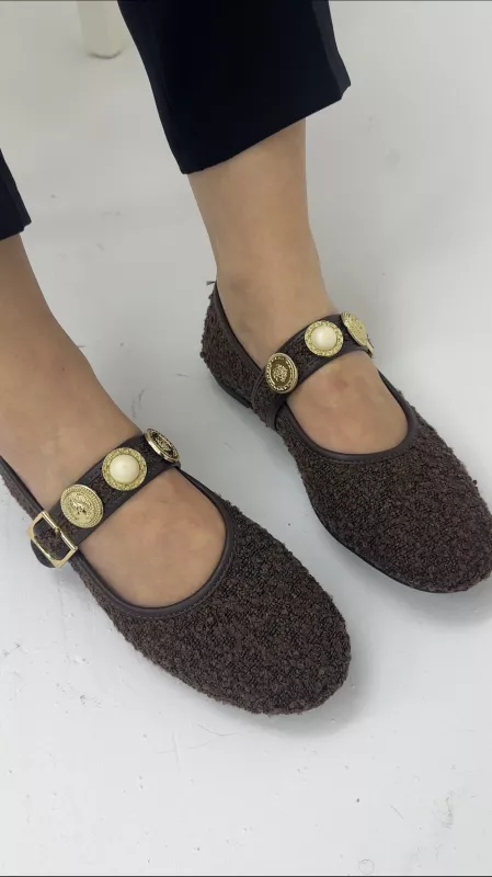 Acı Kahve Peluş Babet 