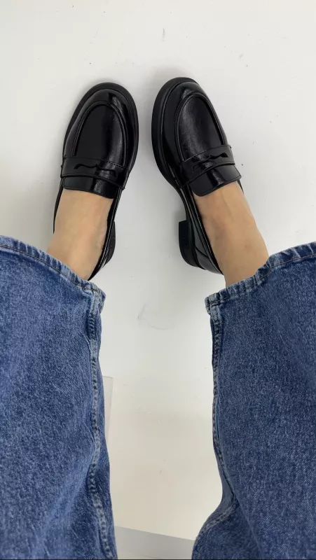 Siyah Loafer Ayakkabı 