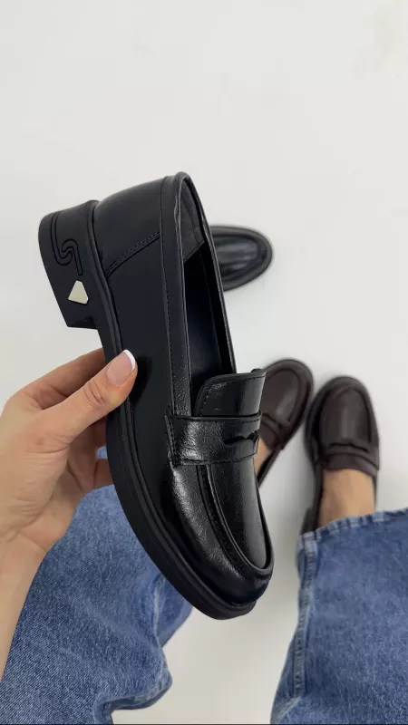 Siyah Loafer Ayakkabı 