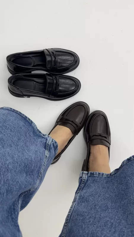Siyah Loafer Ayakkabı 