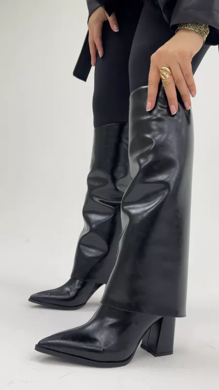 Siyah Bootie Çizme