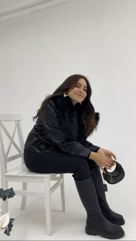 Siyah Düz Çizme