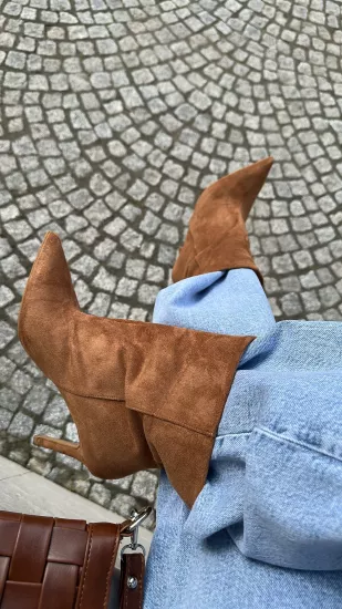 Taba Süet Bootie