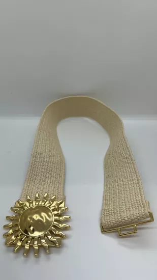 Hasır Gold Detaylı Kemer