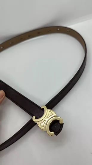 Acı Kahve Gold Tokalı Kemer 