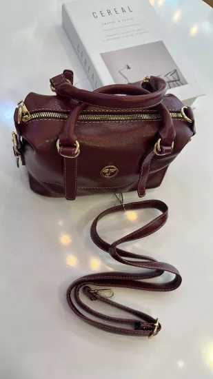 Bordo Yumuşacık Deri Çanta