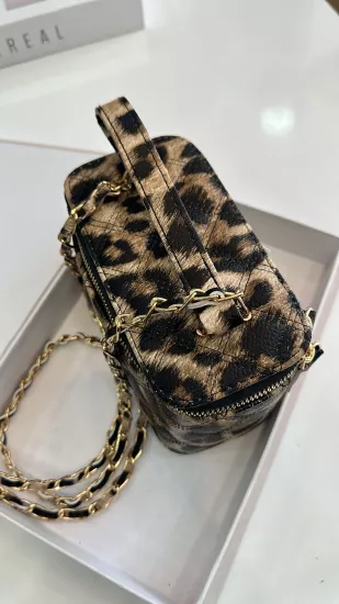 Leopar Kutu Çanta