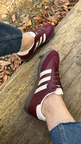 Bordo Spor Ayakkabı 