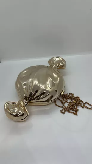 Gold Metal Şeker Çanta
