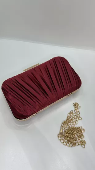 Gold Saten Abiye Çanta
