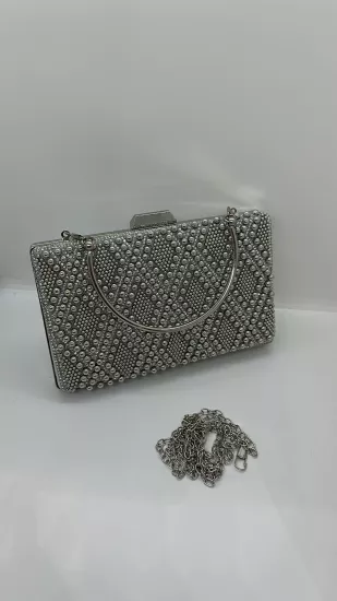 Gümüş İncili Taşlı Çanta