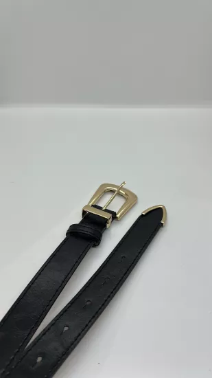 Krem Gold Detaylı Kemer