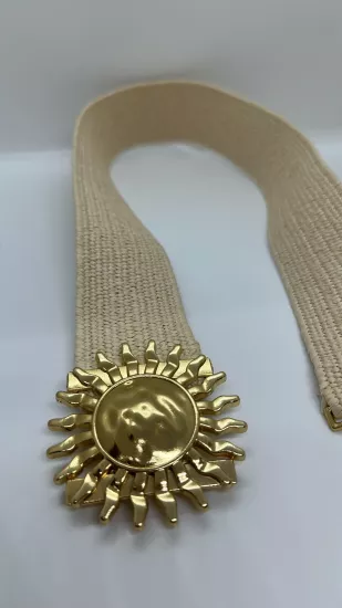 Hasır Gold Detaylı Kemer