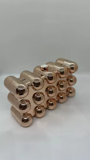 Rose Gold Balonlu Metal Çanta