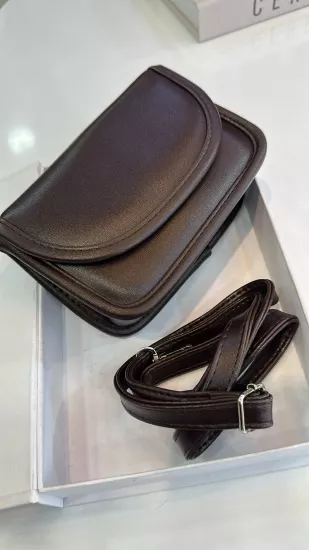 Acı Kahve Kare Mini Çanta