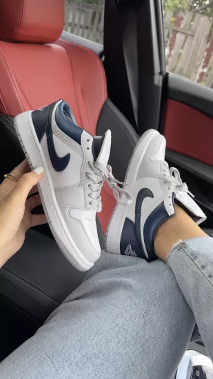 Gri Lacivert Jorda.n Spor Ayakkabı